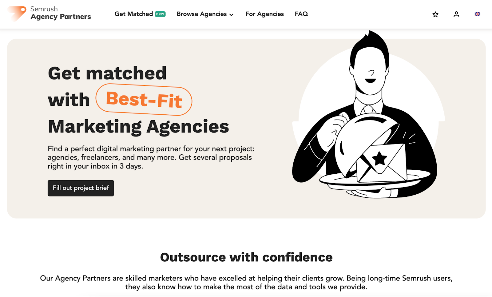 Semrush Agency Partners landing page