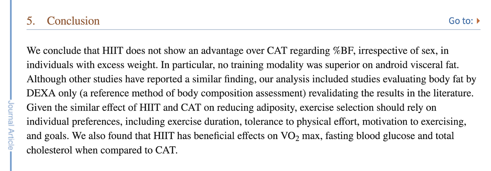 A conclusion of Journal of Exercise Science and Fitness's review article